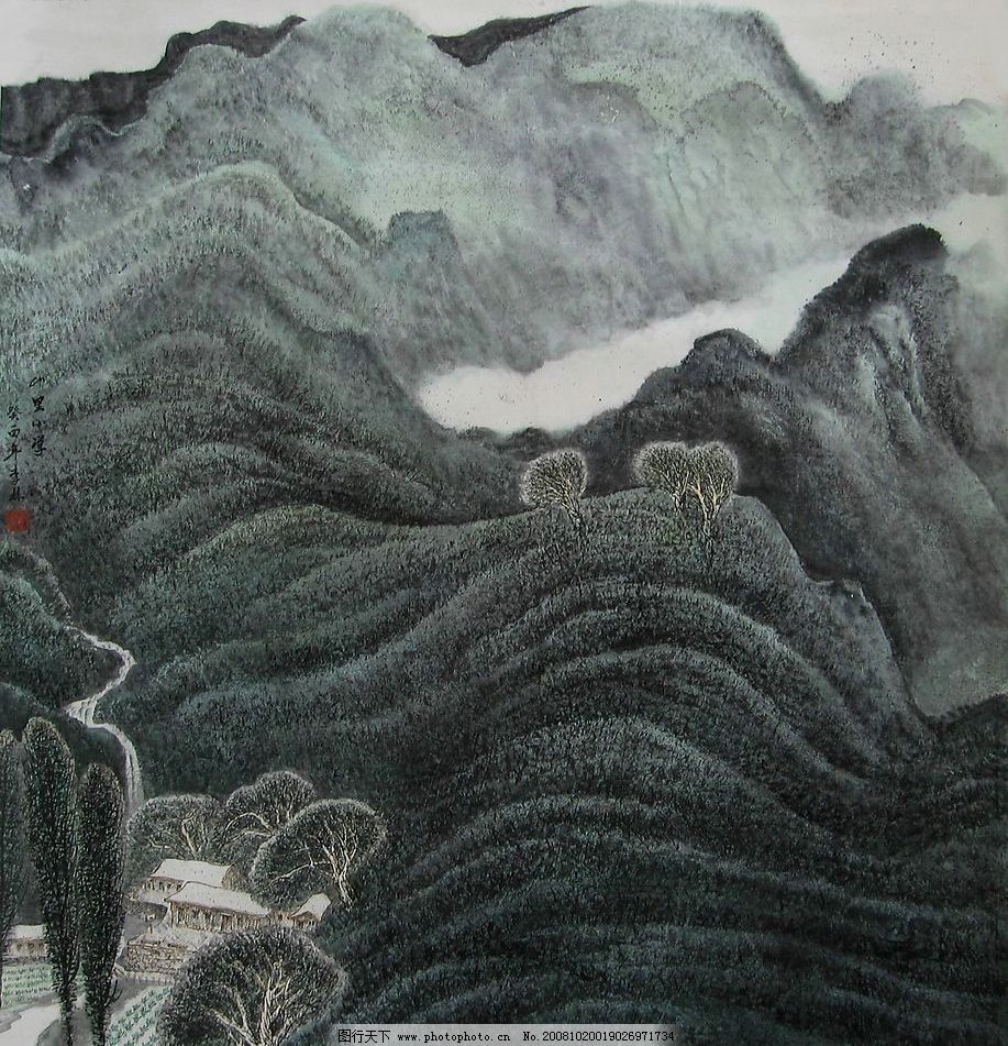 高清泰山画