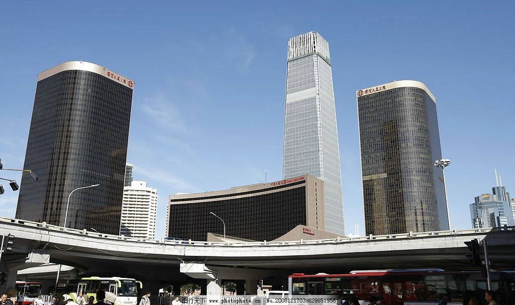 中国国际贸易中心 国贸商圈 建筑 摄影图库